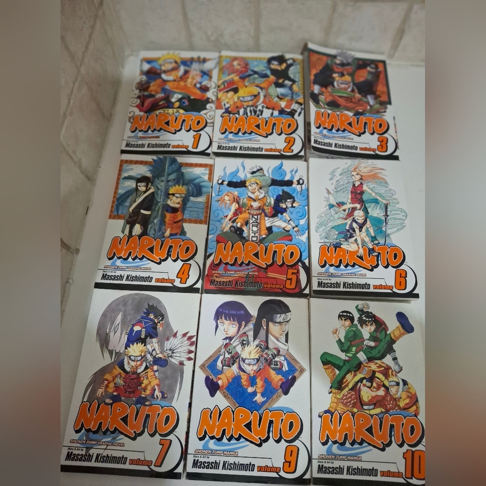 Naruto Graphic Novels Lot Of 9